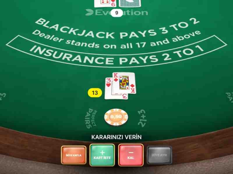 Casinoda Blackjack oyunu