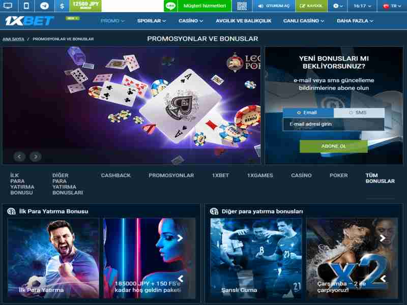 1xbet casino oyuncuları için bonuslar