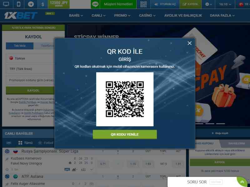 1xbet web sitesine farklı şekillerde giriş yapabilirsiniz