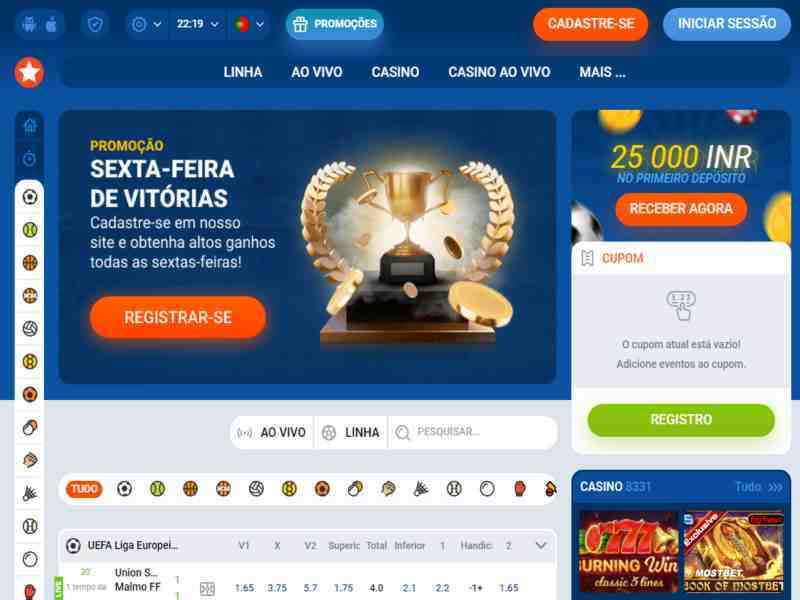 Site oficial do Mostbet casino online