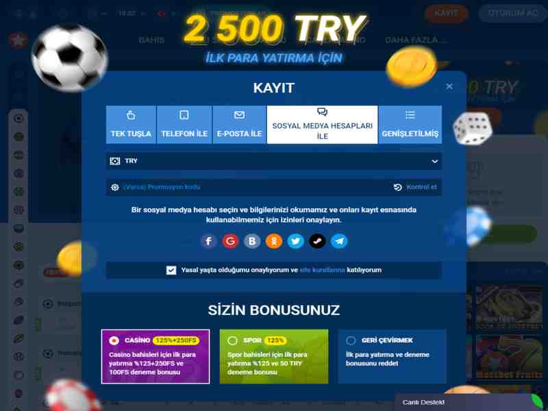 Mostbet’e telefon numarasıyla kayıt