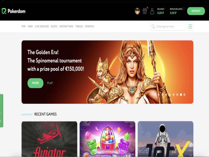 Casino online PokerDom - jogos, slots e apostas desportivas
