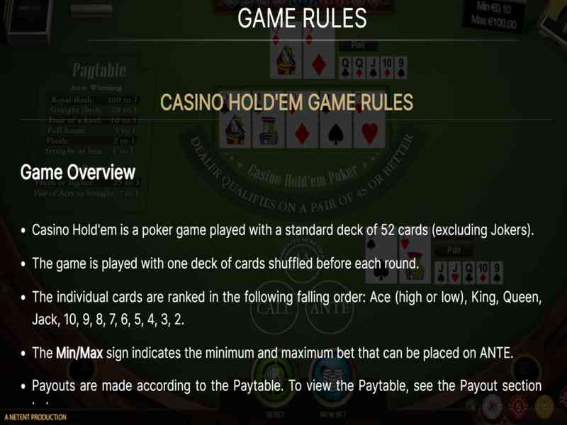 Táticas e estratégias de sucesso no Casino Hold’em