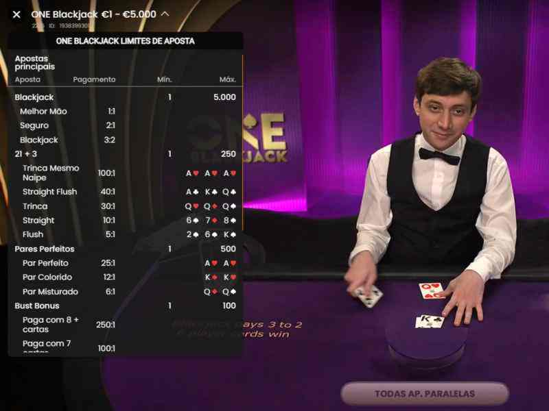 Estratégias e táticas em One Blackjack